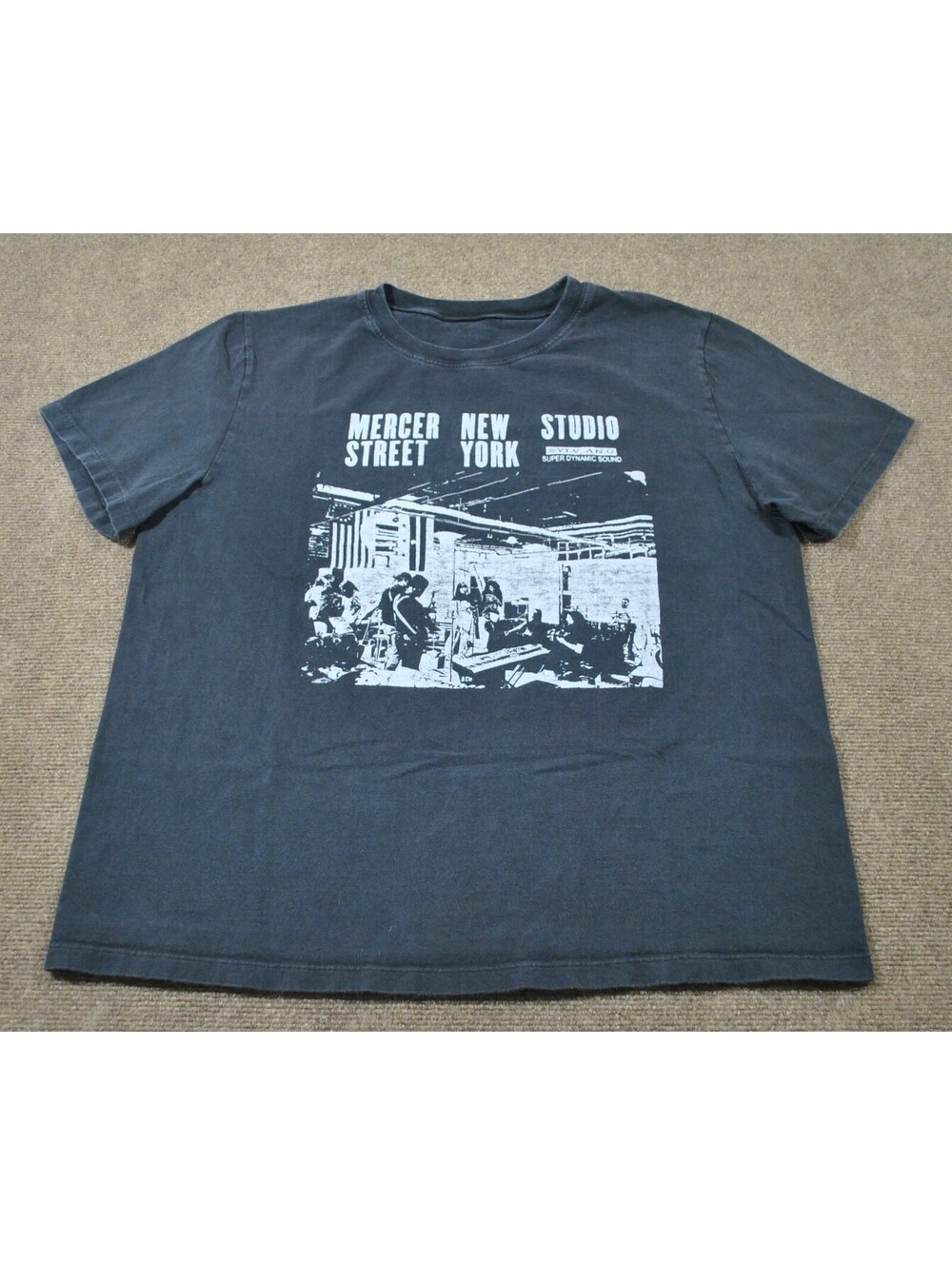 Mercer Street New York City Studio Band Music Tour Album Show Black Shirt Medium
